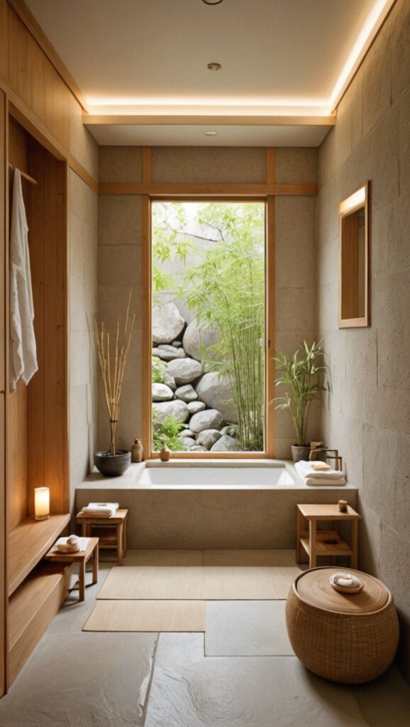 traditional japanese bathroom designs minimalist aesthetics