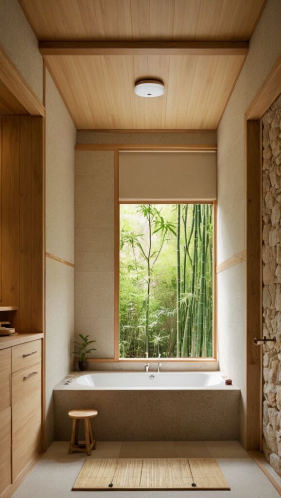 traditional japanese bathroom designs natural lighting enhancing the ambiance