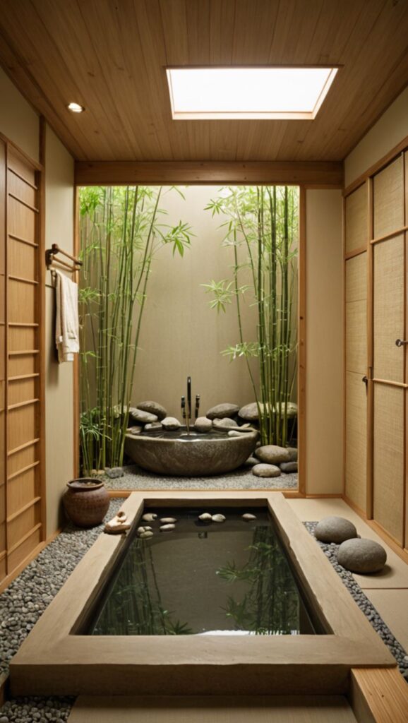 photo traditional japanese bathroom designs water features the sound of serenity