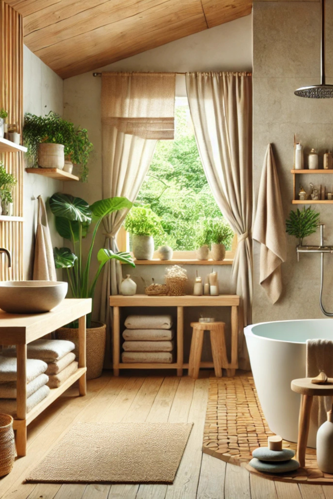 Organic Bathroom Decor Ideas Natural Wood Elements