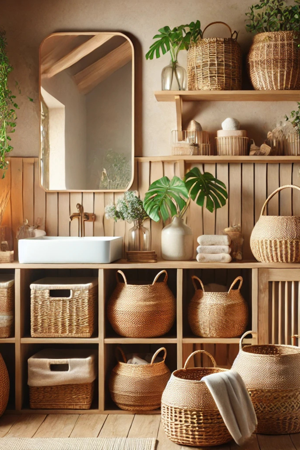 Decorate with Woven Baskets