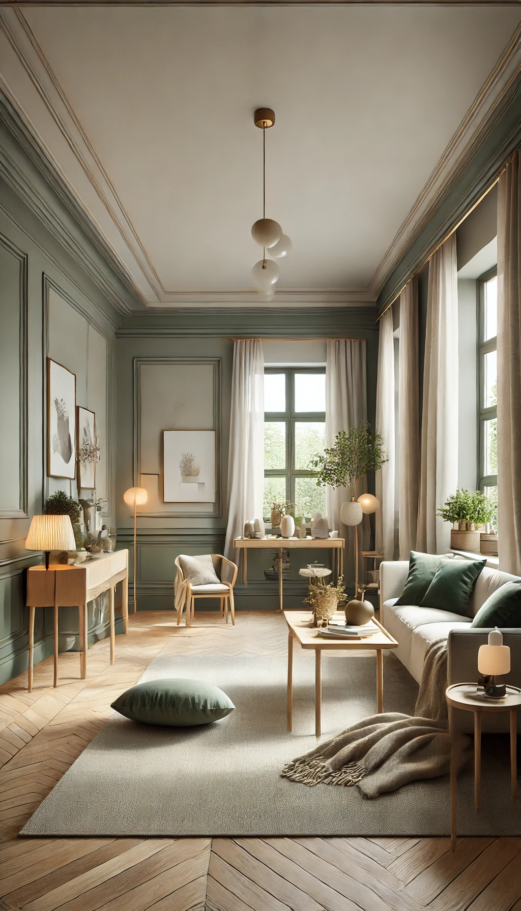 why green-gray paint is a timeless and versatile choice.