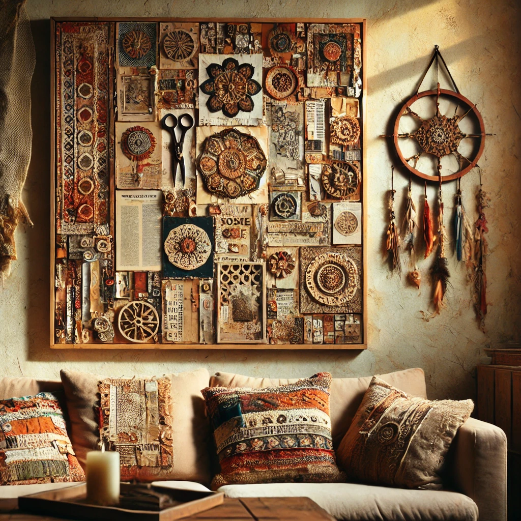 DIY Wall Art from Recycled Materials