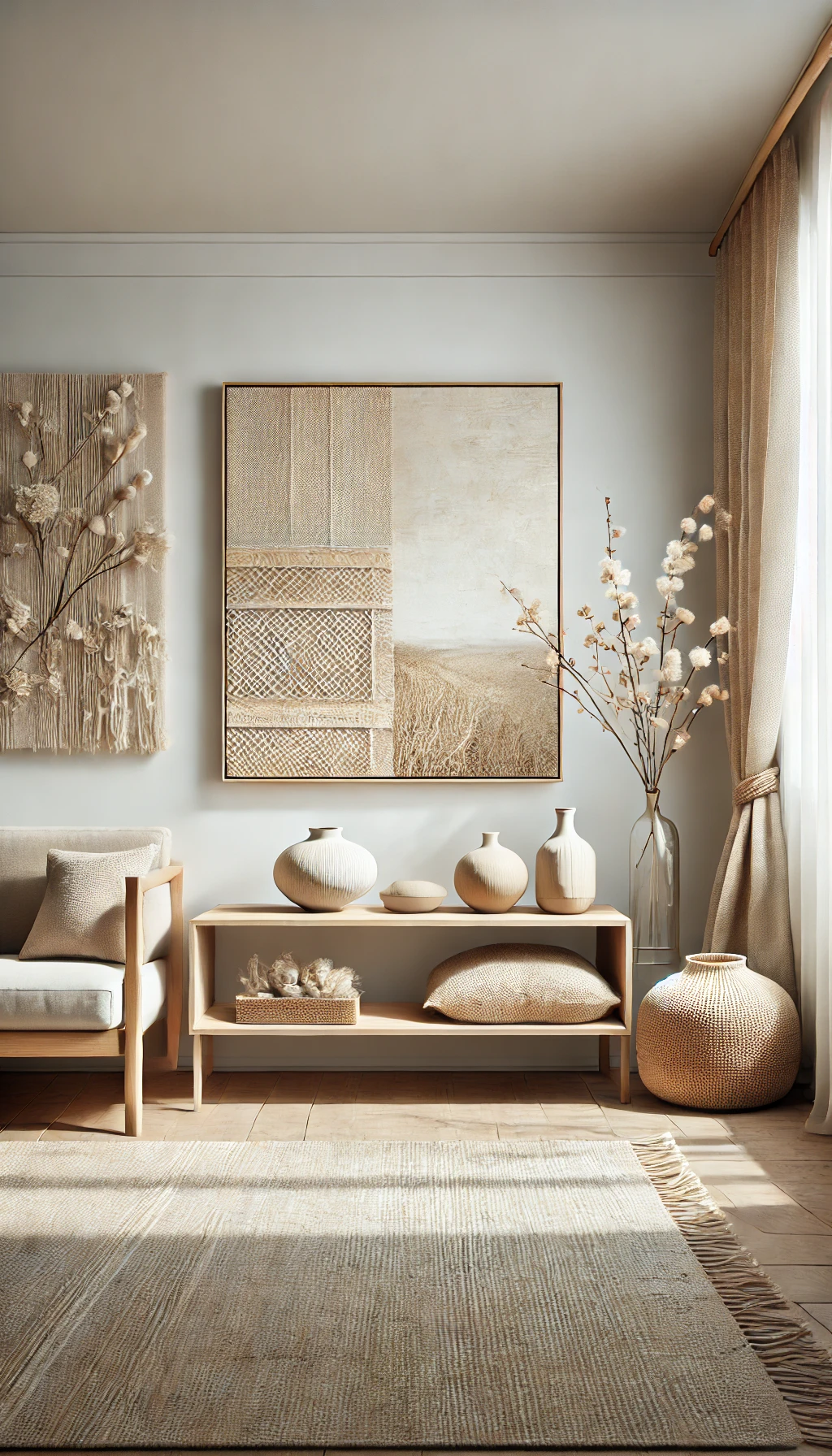 DIY fabric wall art