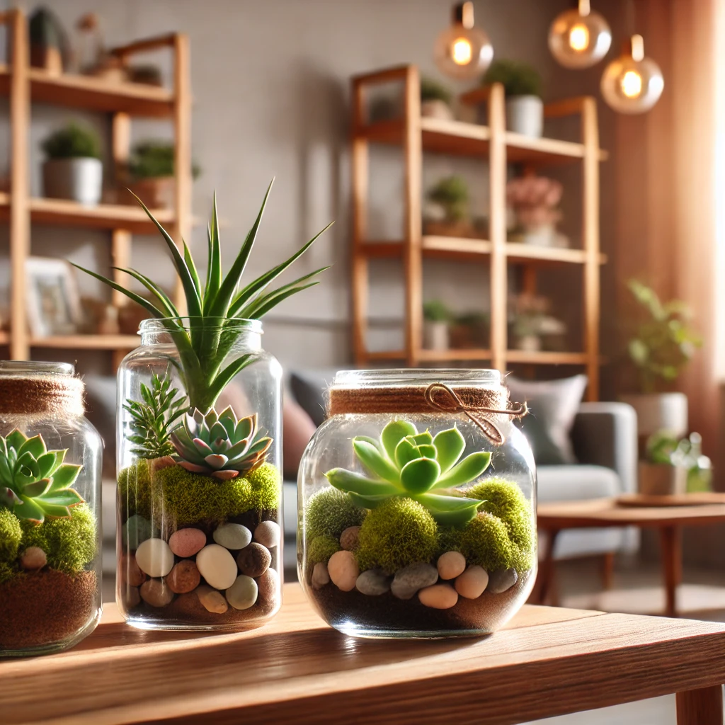 Decorate with DIY Indoor Plants and Terrariums