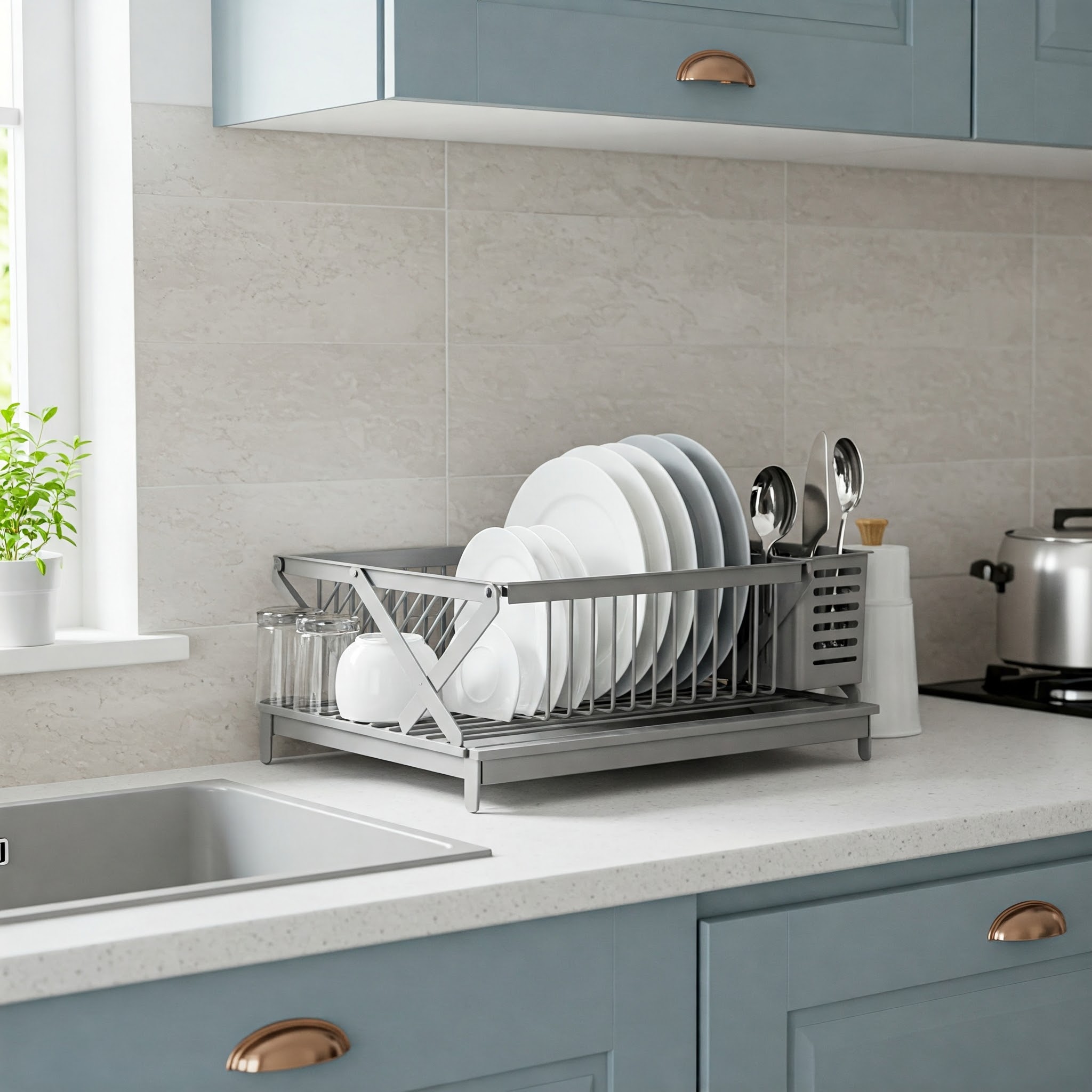 Foldable Dish Racks for Compact Drying