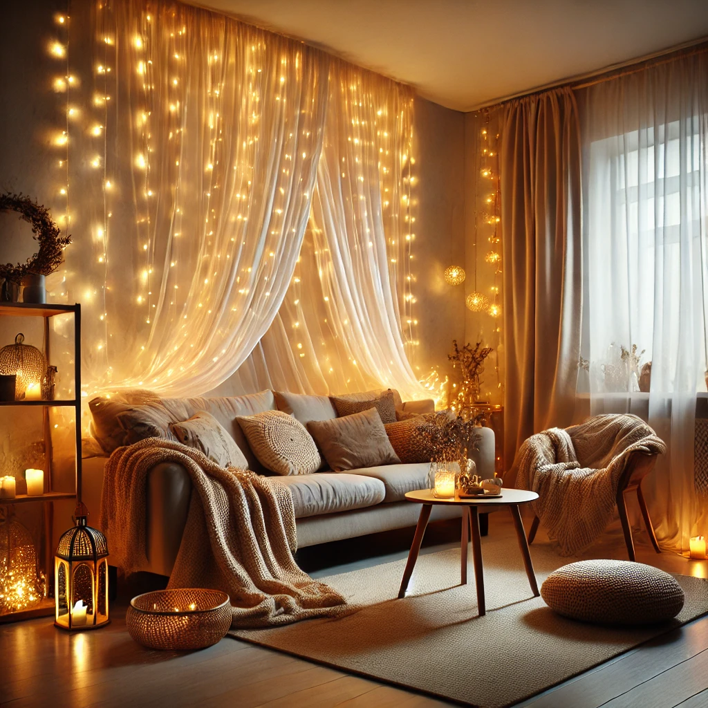 Hang DIY String Lights for a Cozy Ambiance
