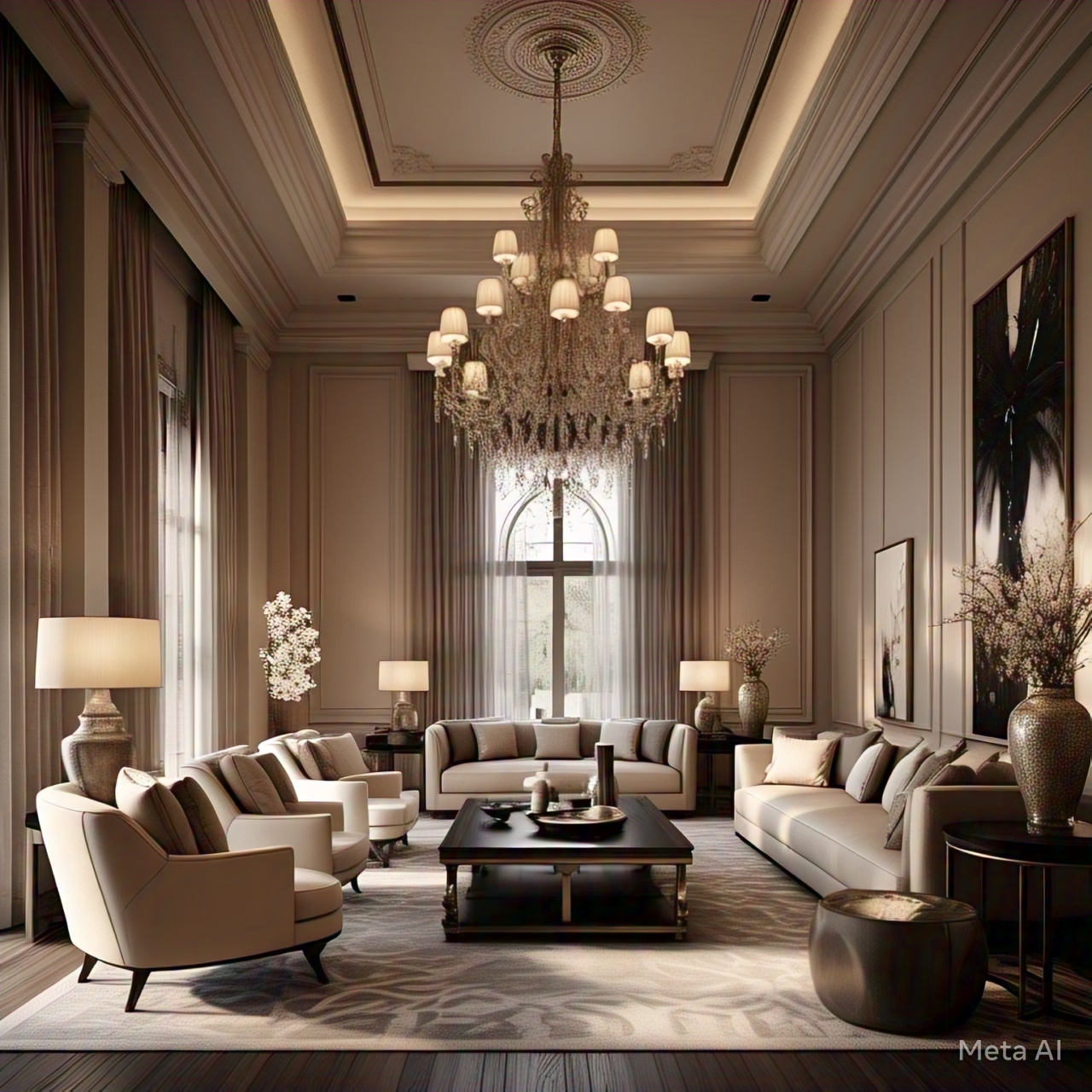Living Room Lighting Ideas for High Ceilings