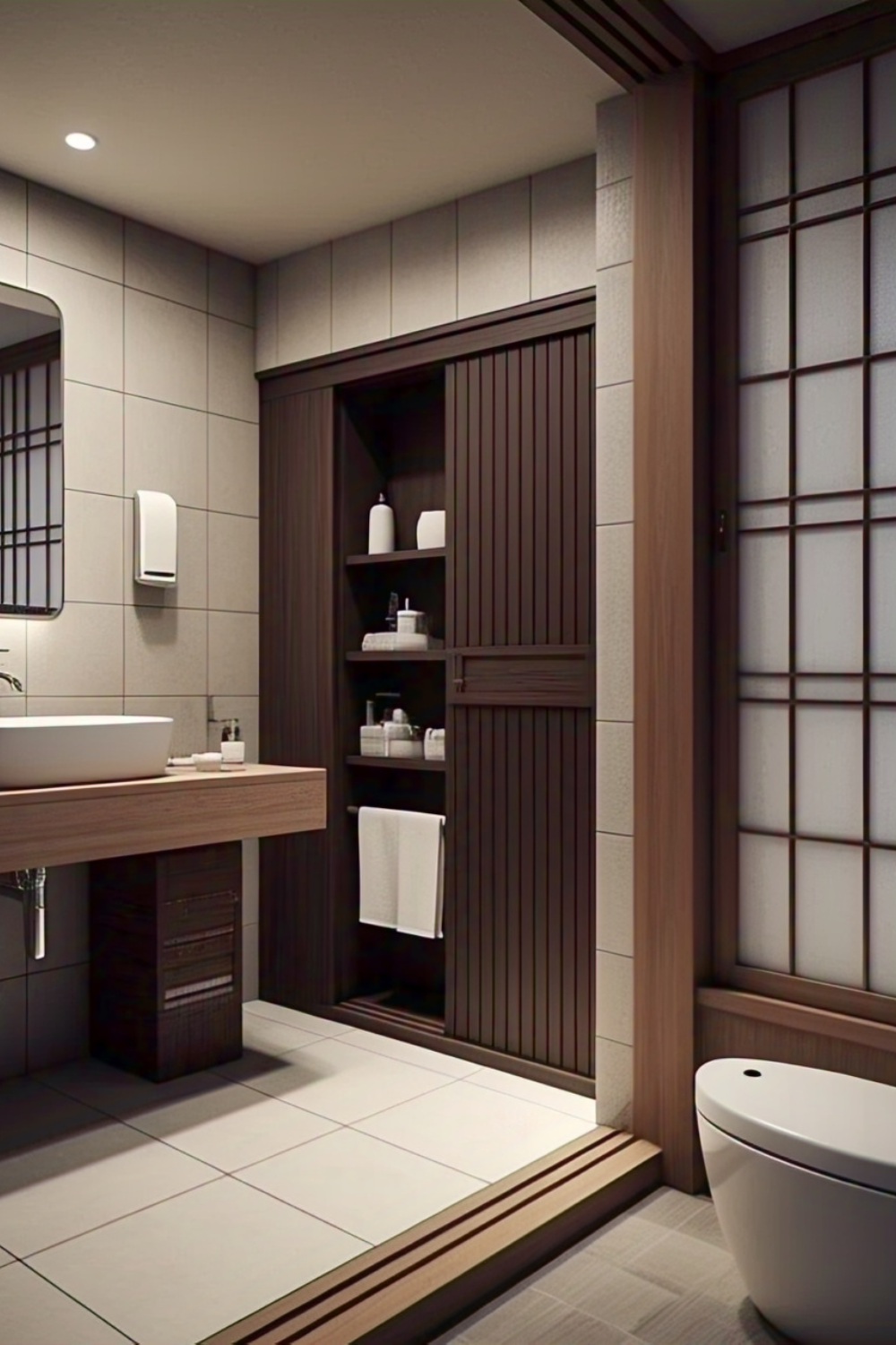 Traditional Japanese Storage Hidden and Organized