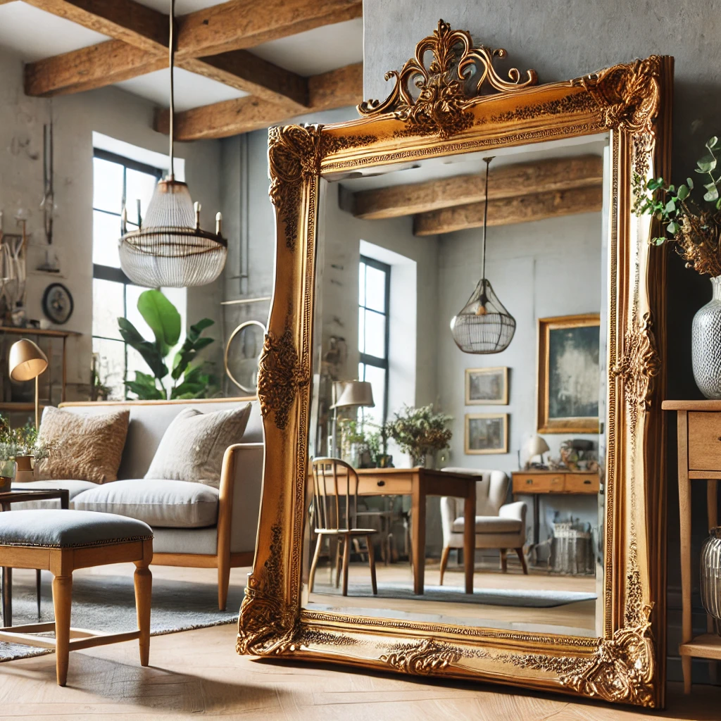 Upcycle Old Mirrors for a Larger Space Illusion