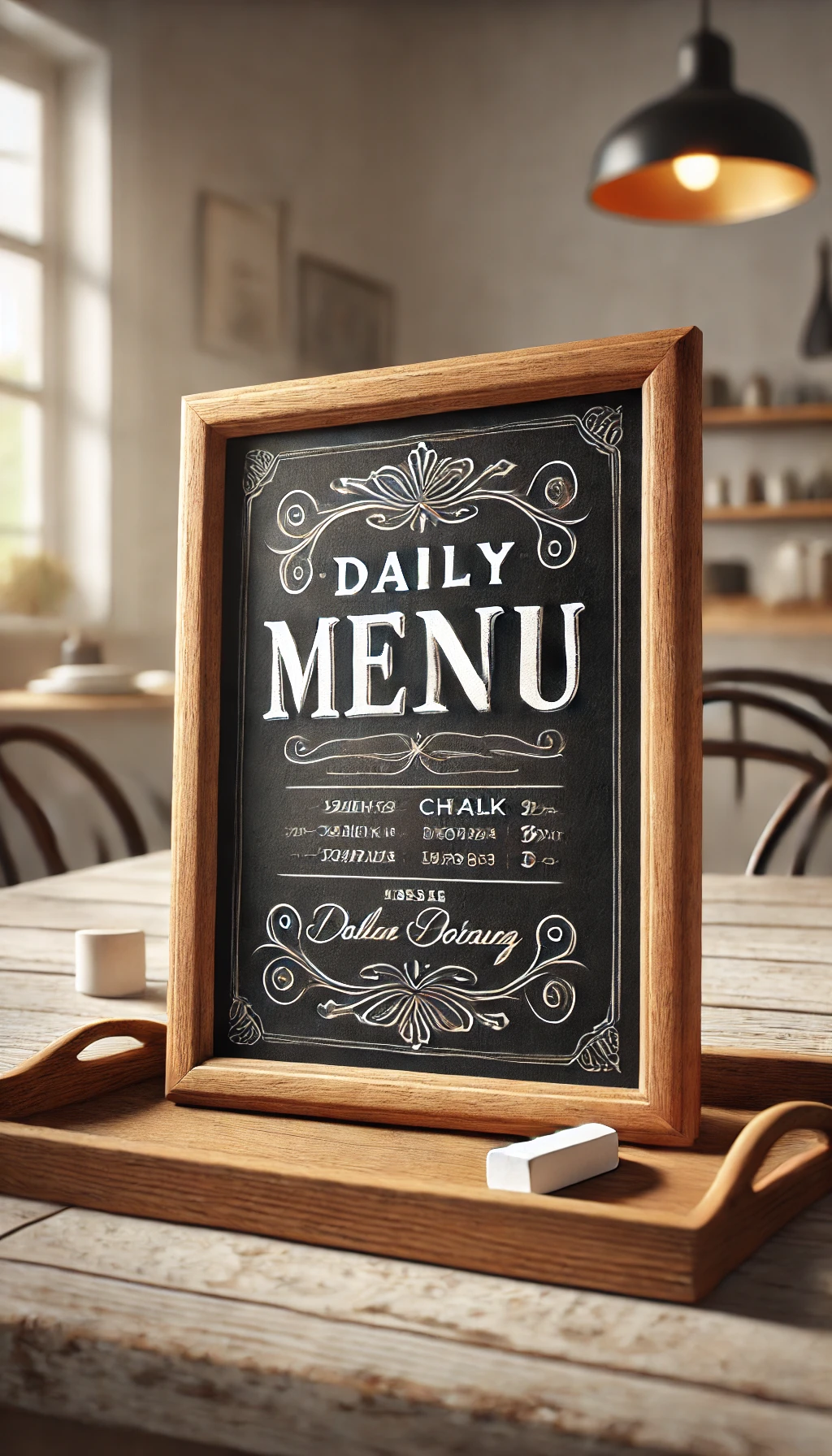 Create a Personalized Chalkboard Menu or Message Board