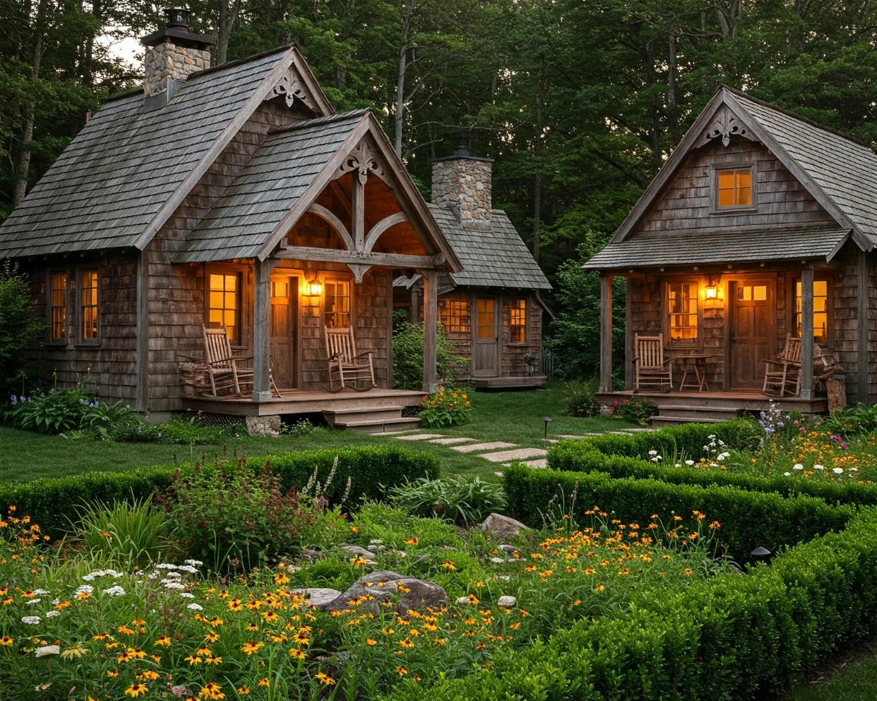 Backyard Guest Houses Rustic