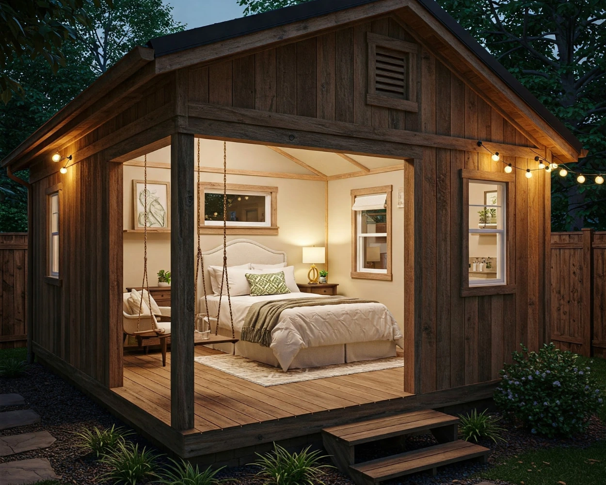 Backyard Guest Houses with a One-Bedroom Layout