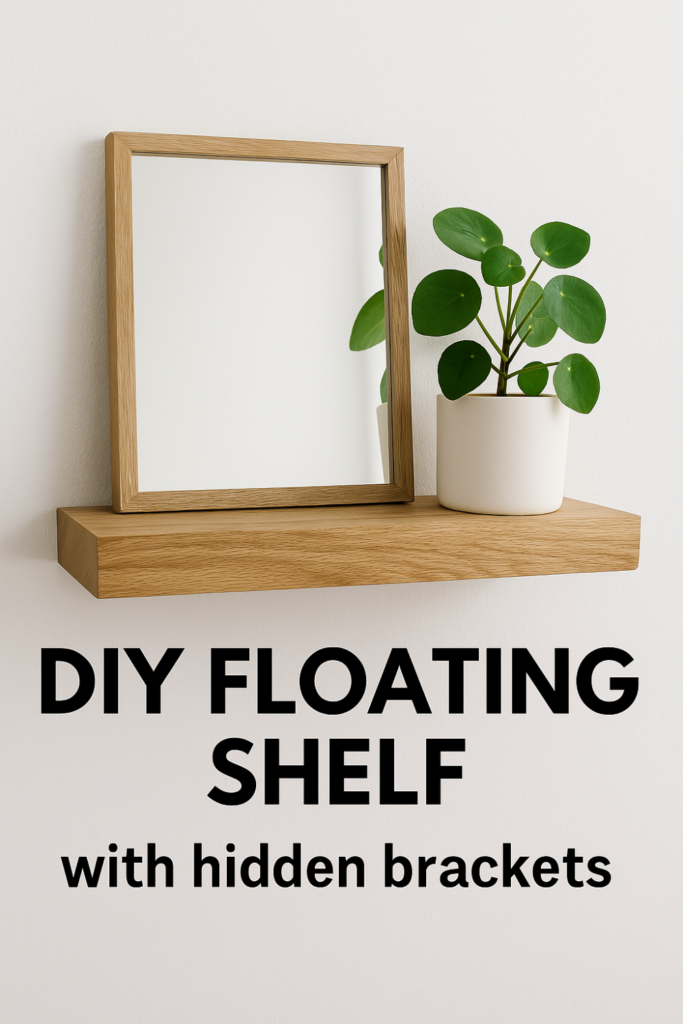 DIY Floating Shelves with Hidden Brackets