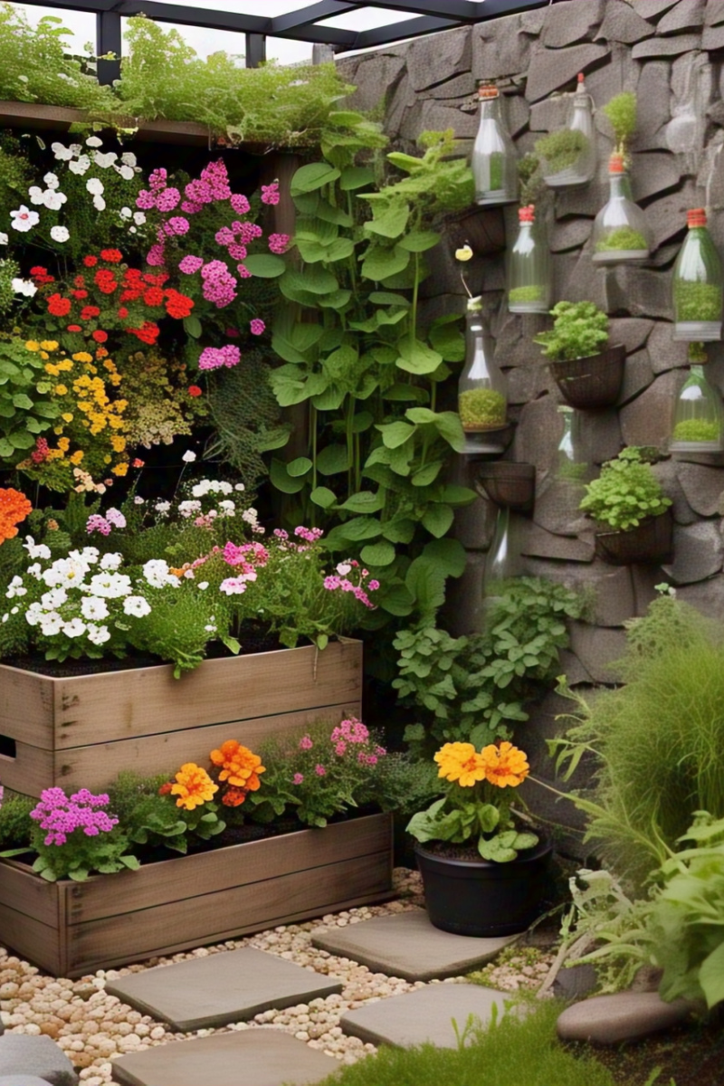 Hanging Mason Jar Planters