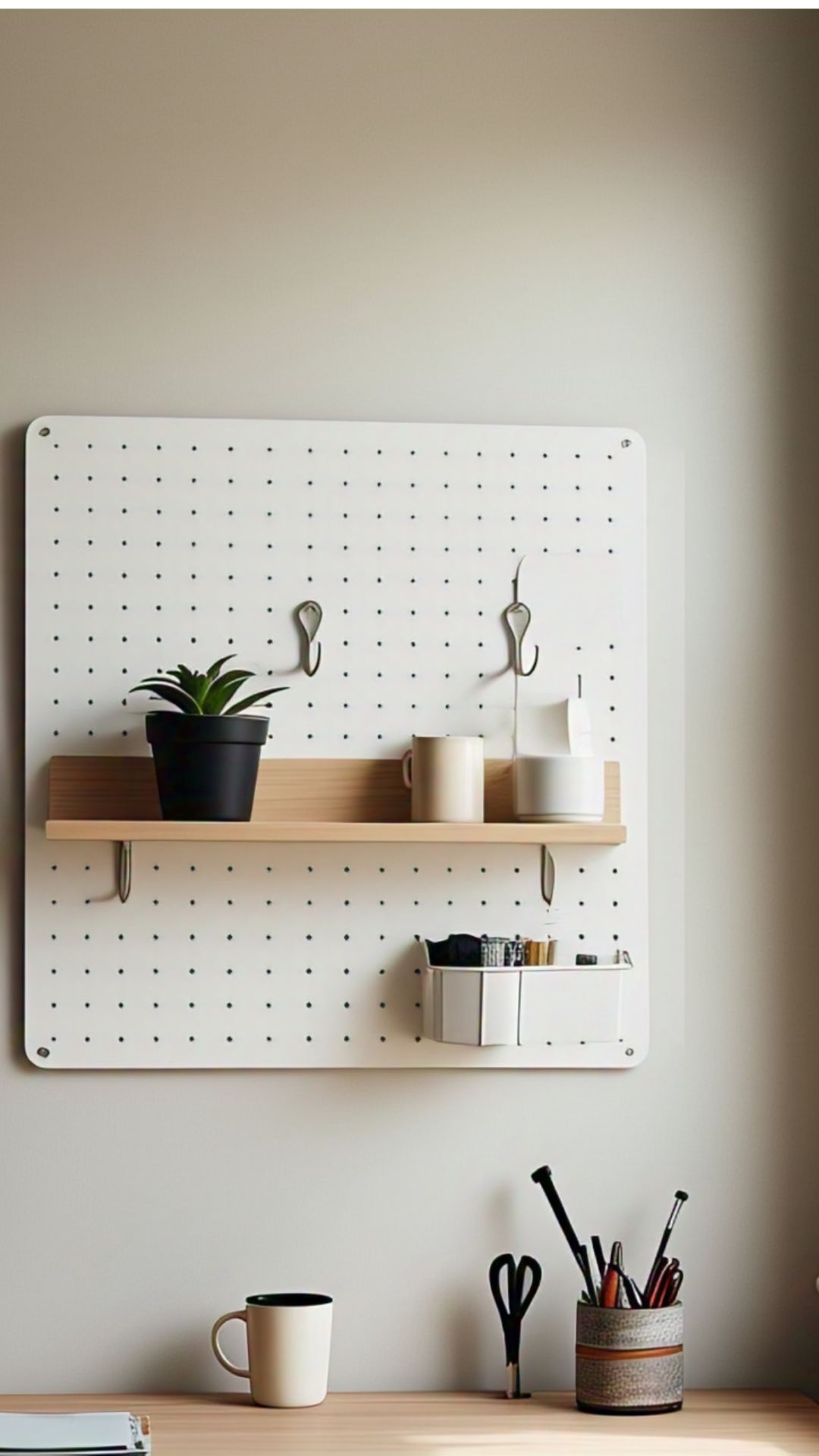 Minimalist Pegboard Organizer1