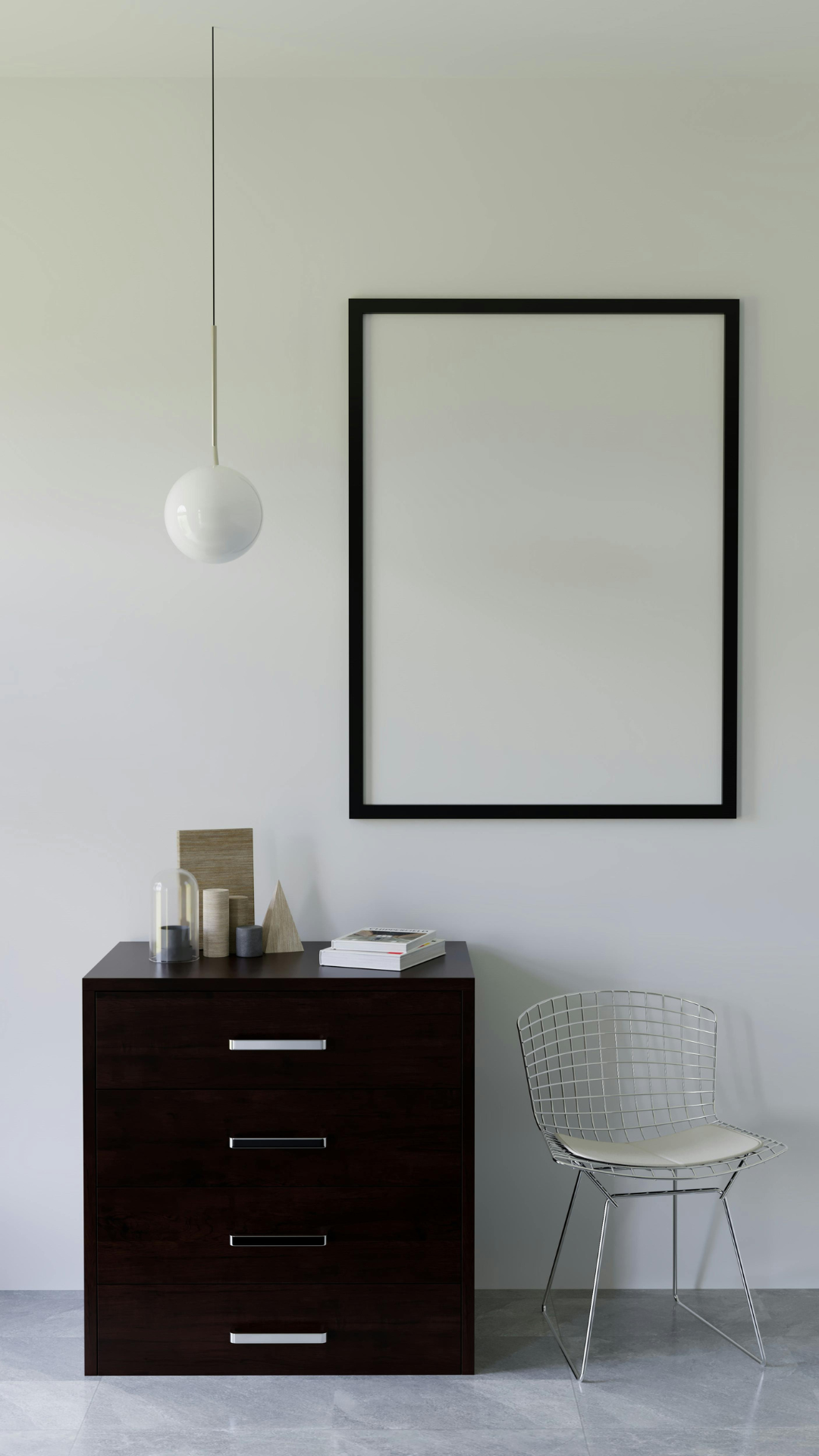Simple Wood-Framed Mirror