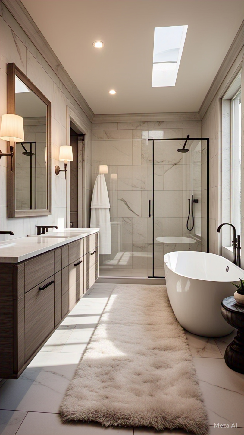 elegant bathroom design ideas Embrace a Neutral Color Palette