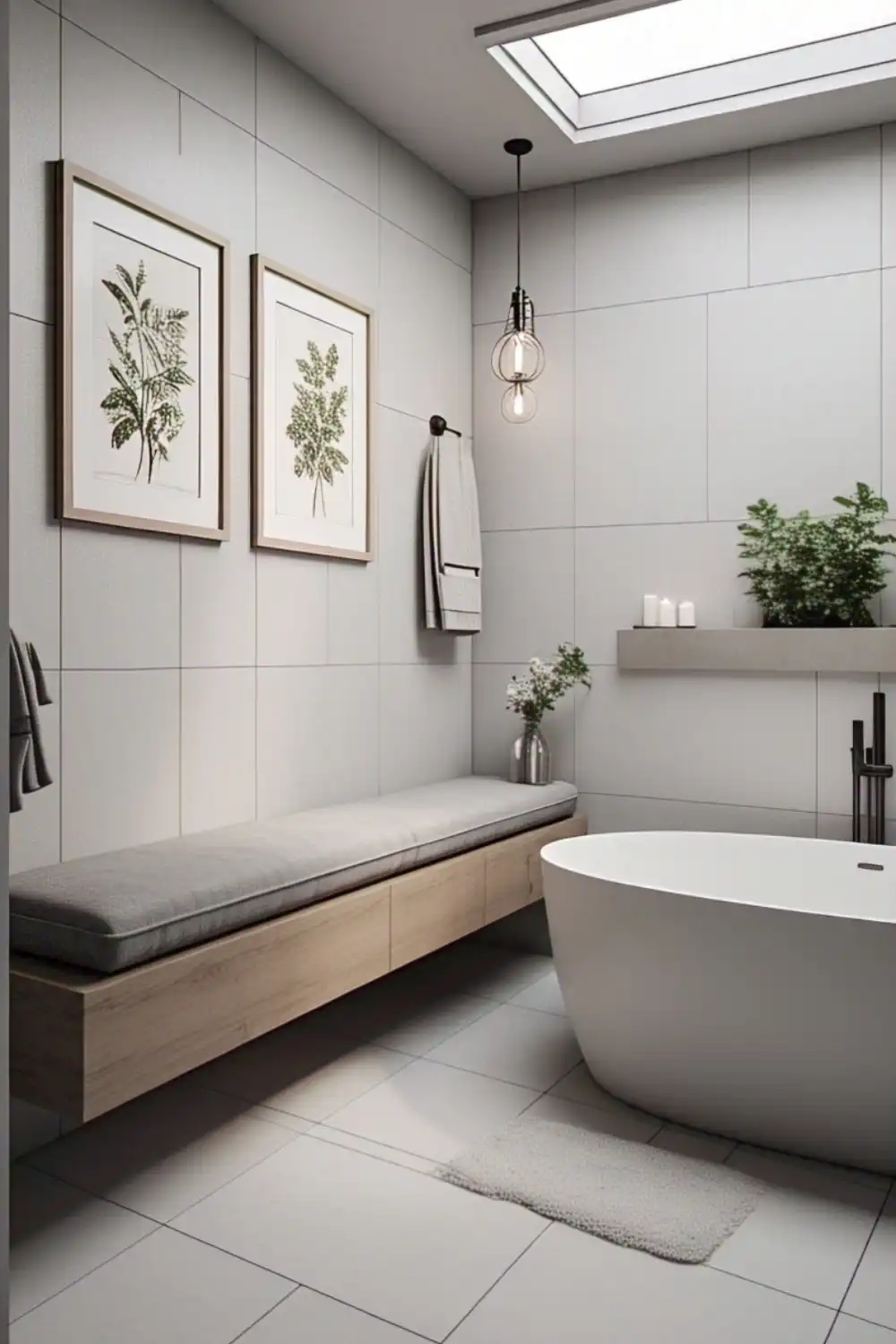 Built-in Benches for a Spa-Like Feel