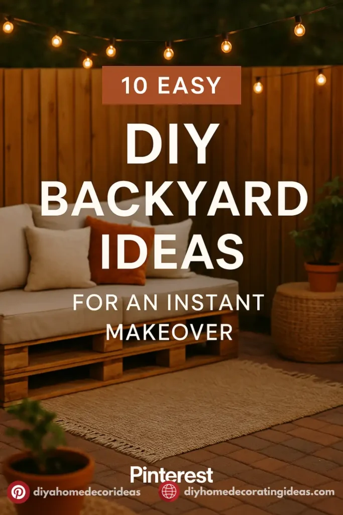 10 easy DIY backyard makeover ideas