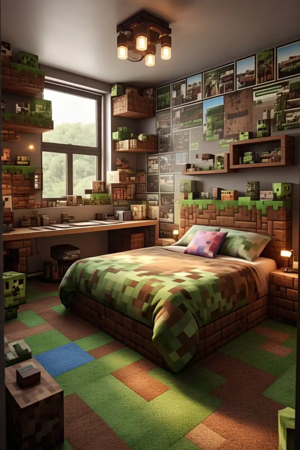 Minecraft Bedroom Ideas with DIY Minecraft Projects1
