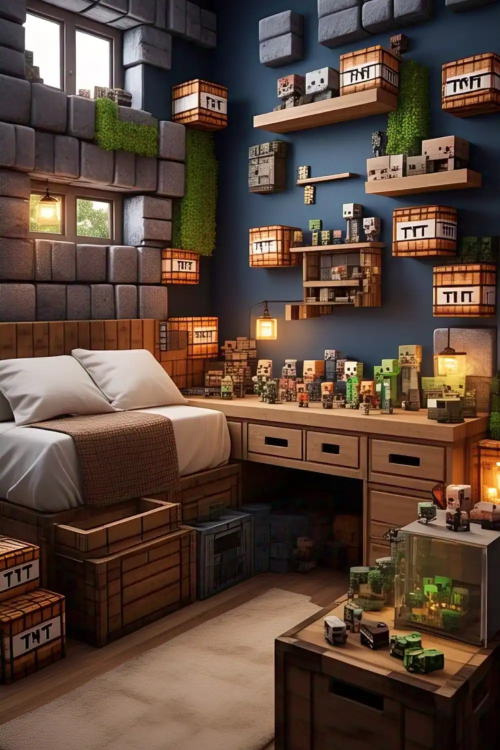 Minecraft Bedroom Ideas with DIY Minecraft Projects3
