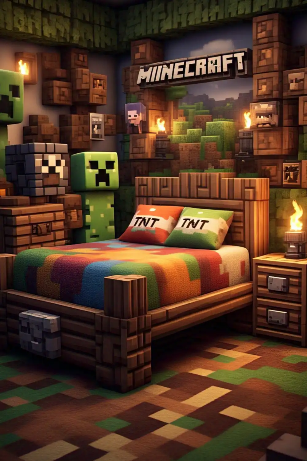 Minecraft Bedroom Ideas with Furniture That Fits the Theme