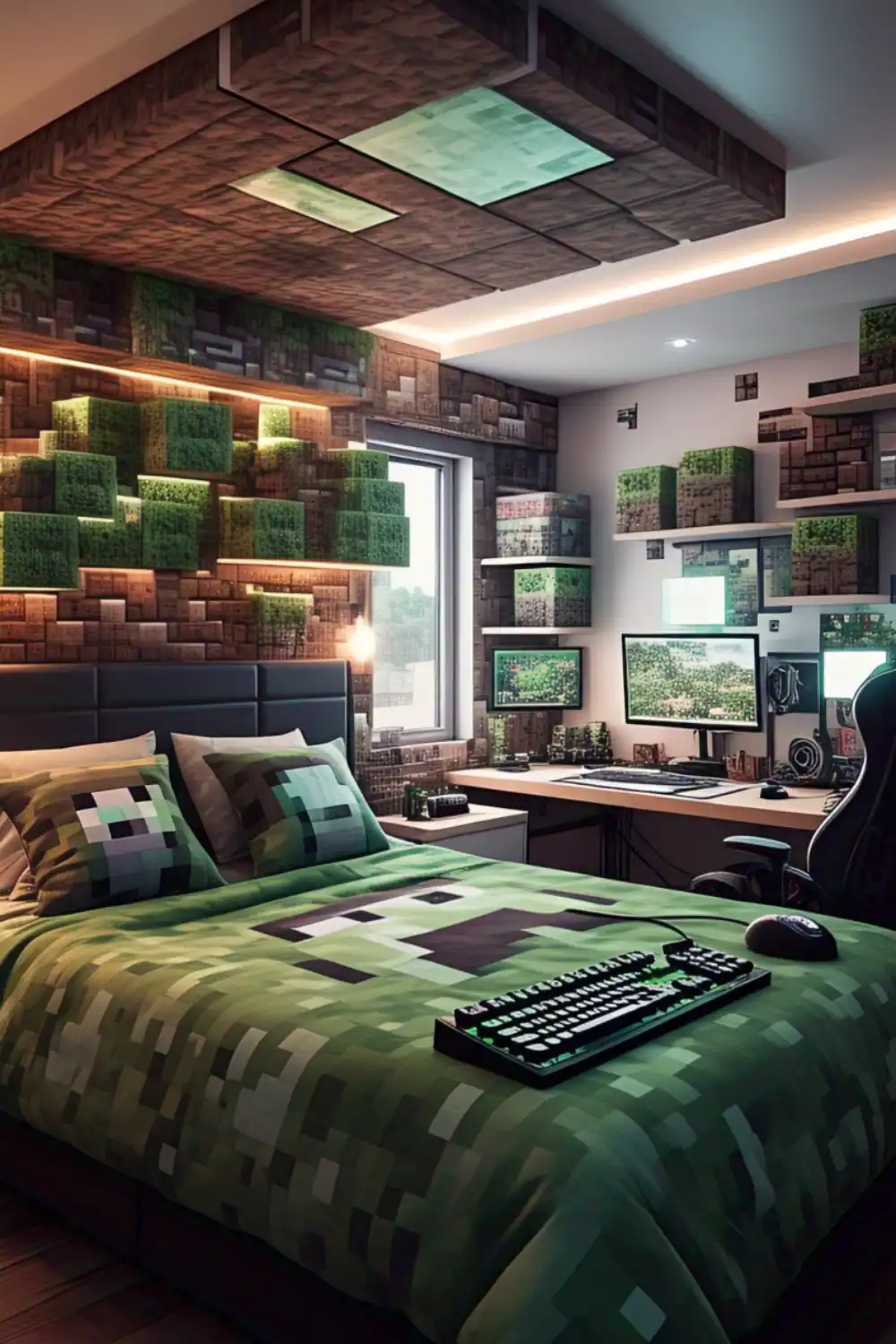 Minecraft Bedroom Ideas with Minecraft Tech Setup