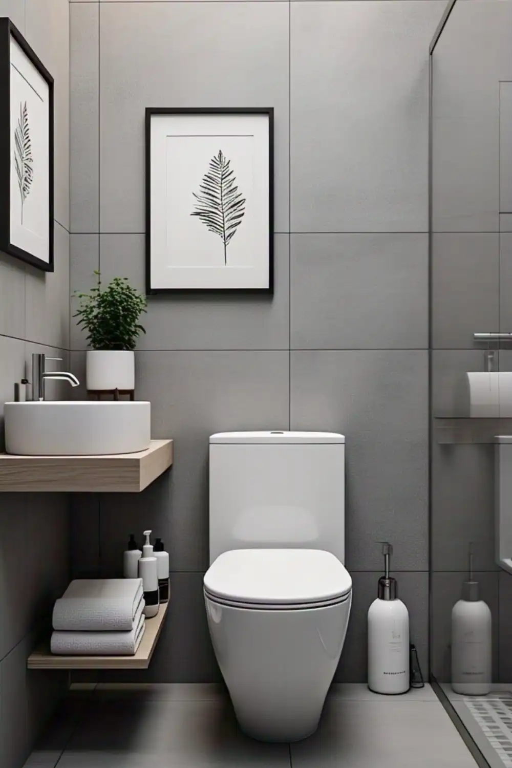 Minimalist Small Bathroom Ideas Compact Wall-Mounted Toilets