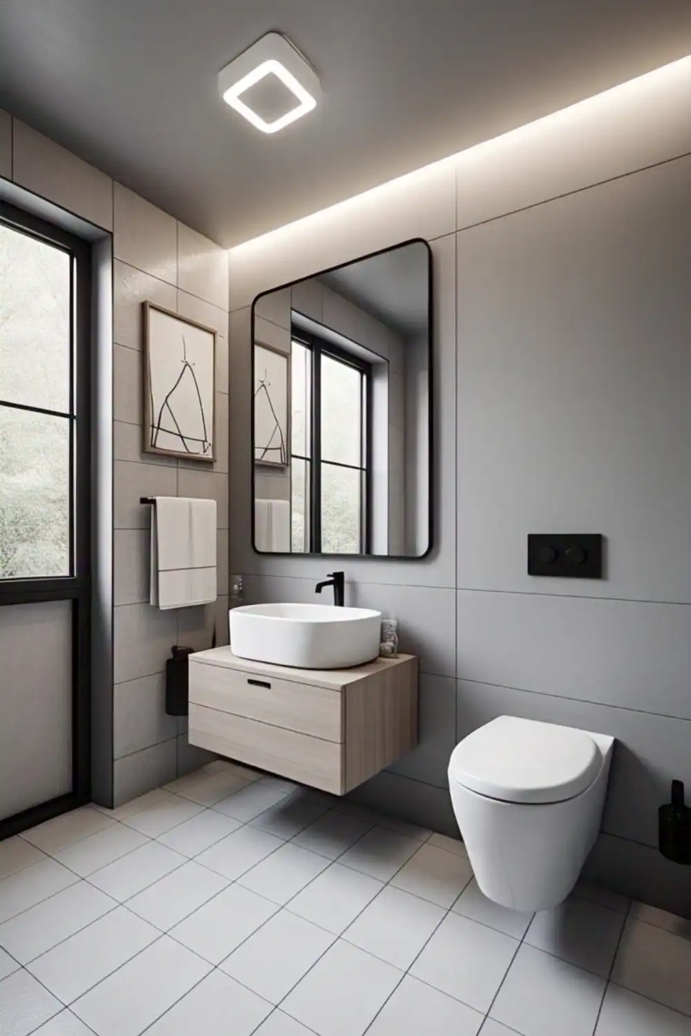 Minimalist Small Bathroom Ideas Minimalist Lighting