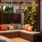 Cozy small backyard design with vertical garden.