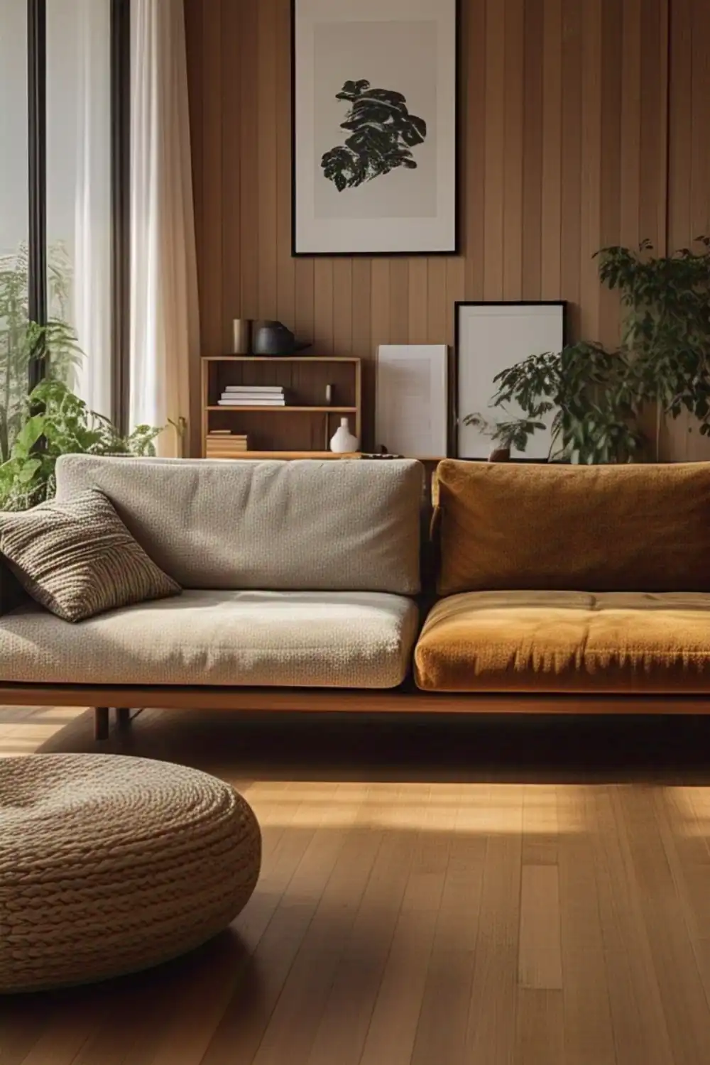 japandi boucle sofa