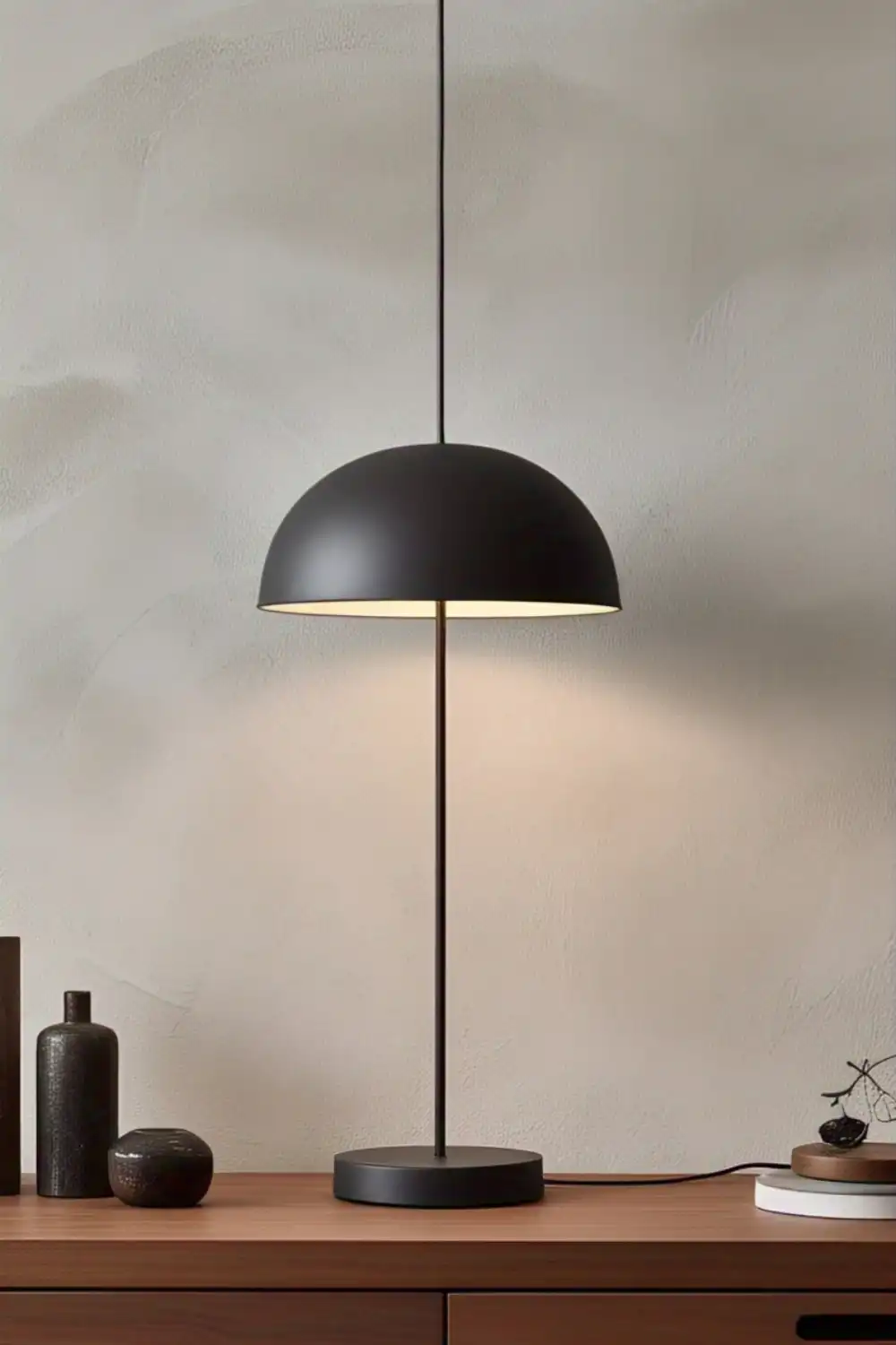 japandi interior design lighting