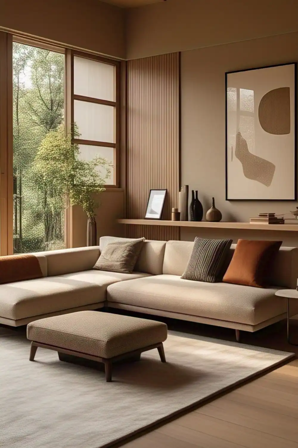 japandi l shape sofa