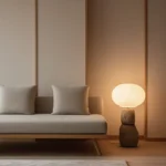 japandi lighting living room modern
