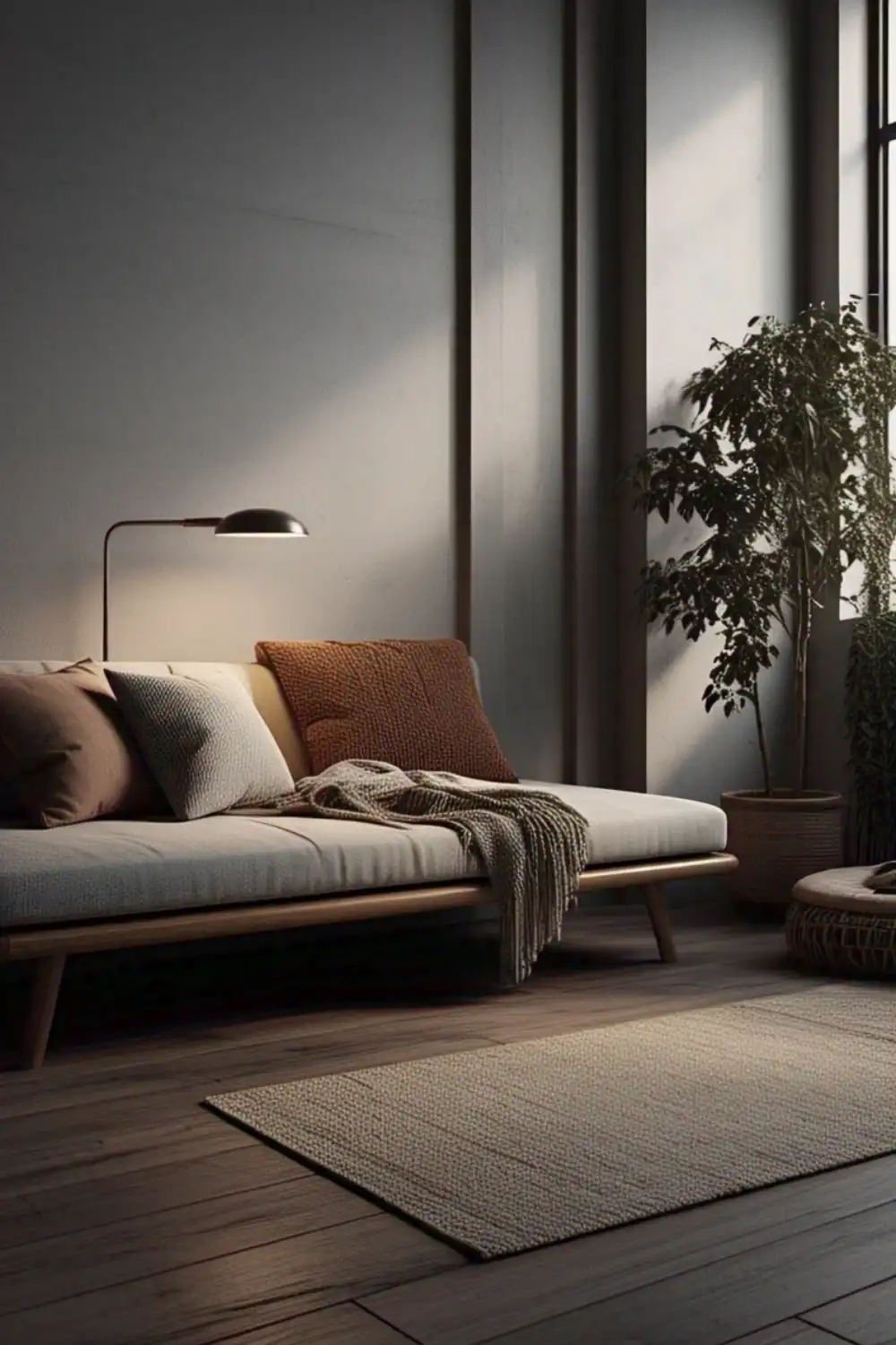 japandi living room lighting design