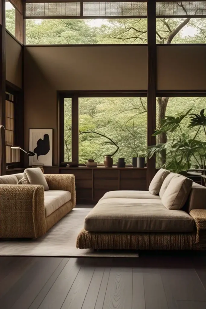 japandi pull out sofa bed