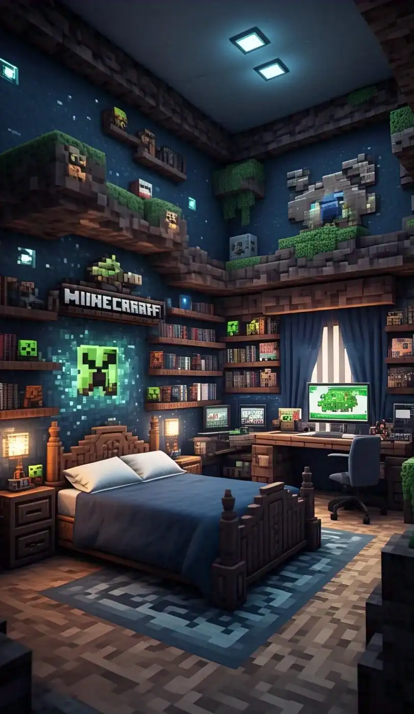 minecraft bedroom ideas with choosinga color