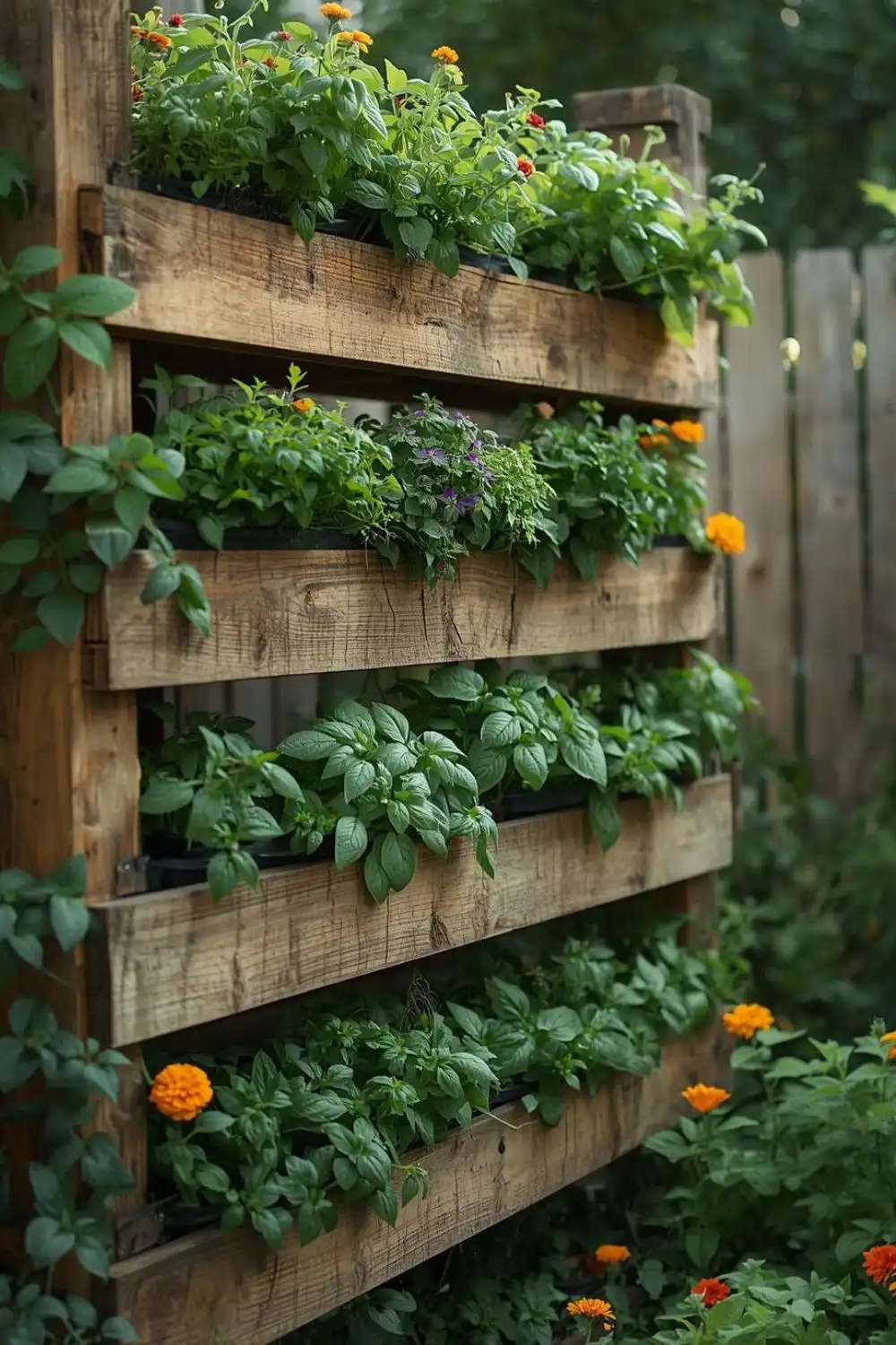 Trellis with Climbing Plants