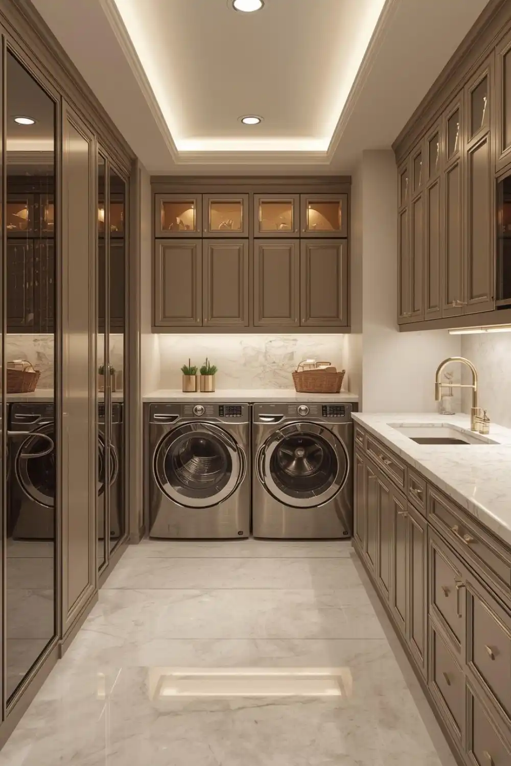 Integrated Laundry Sink with Designer Fixtures