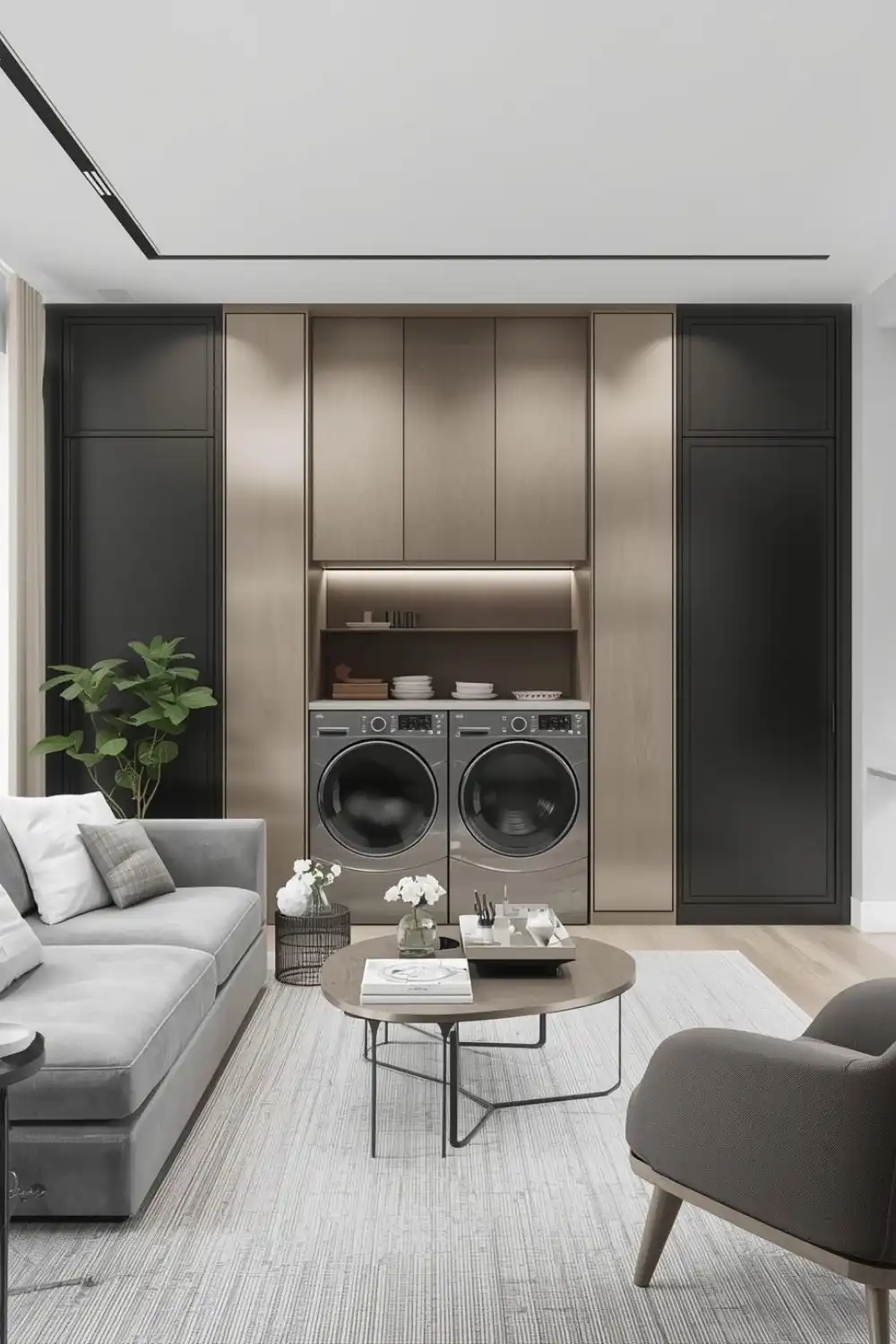 Monochromatic Luxury with Metallic Contrast