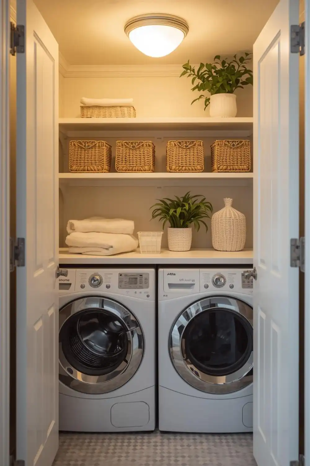Tiny Laundry in Bathroom