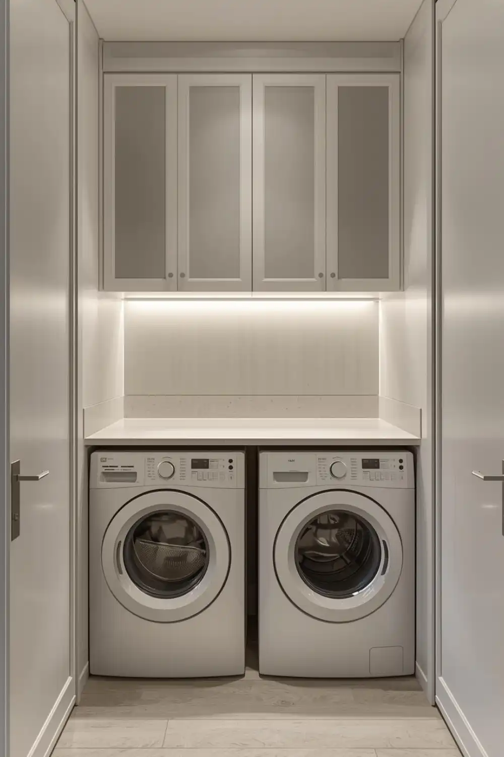 Narrow Laundry Room Shelving