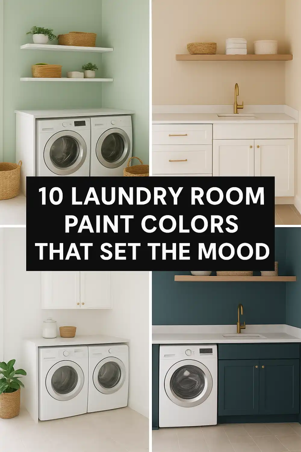 Laundry room paint colors inspiration ideas.